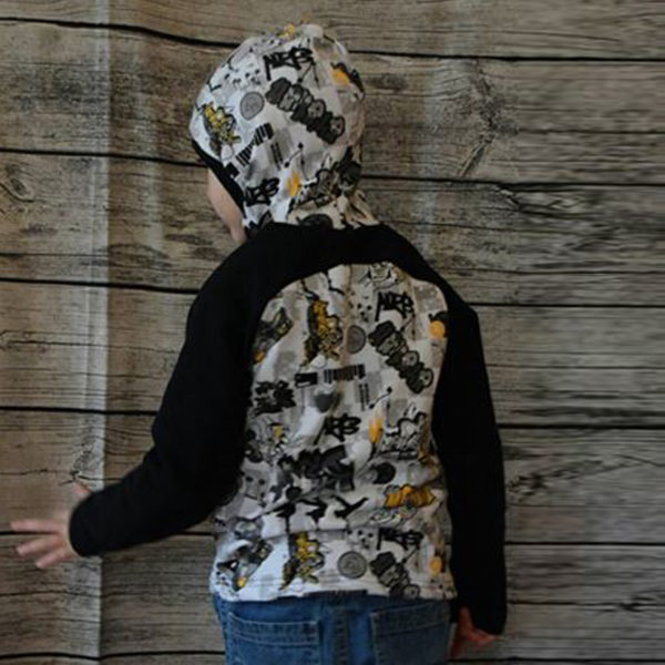 "Smart-Hoodie" Kapzenpulli Gr. 92-164 - auch mit Beamerdatei – Bild 6