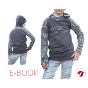 "Smart-Hoodie" Kapzenpulli Gr. 92-164 - auch mit Beamerdatei